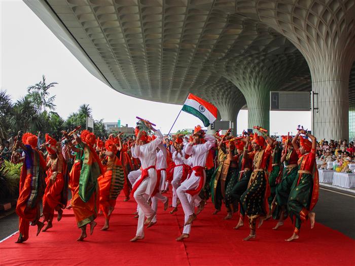 Beats of Heritage, Spirit of Freedom – Adani Foundation’s NRC Students Dazzle with Lazim at CSMIA!